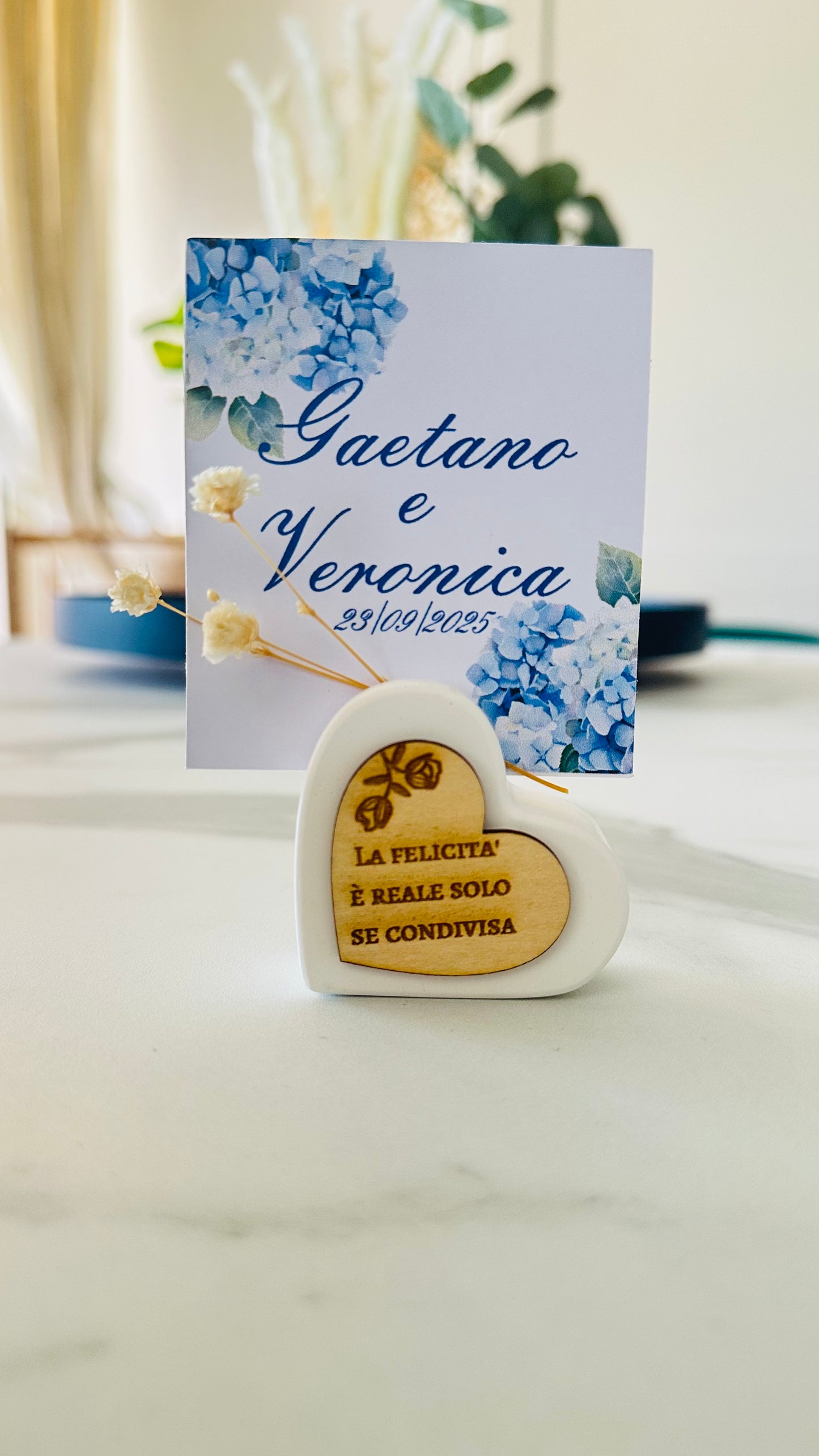 Segnaposto cuore portafoto