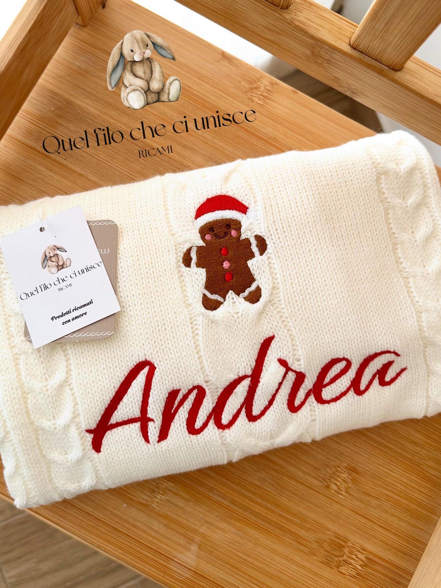 Copertina treccia neonato