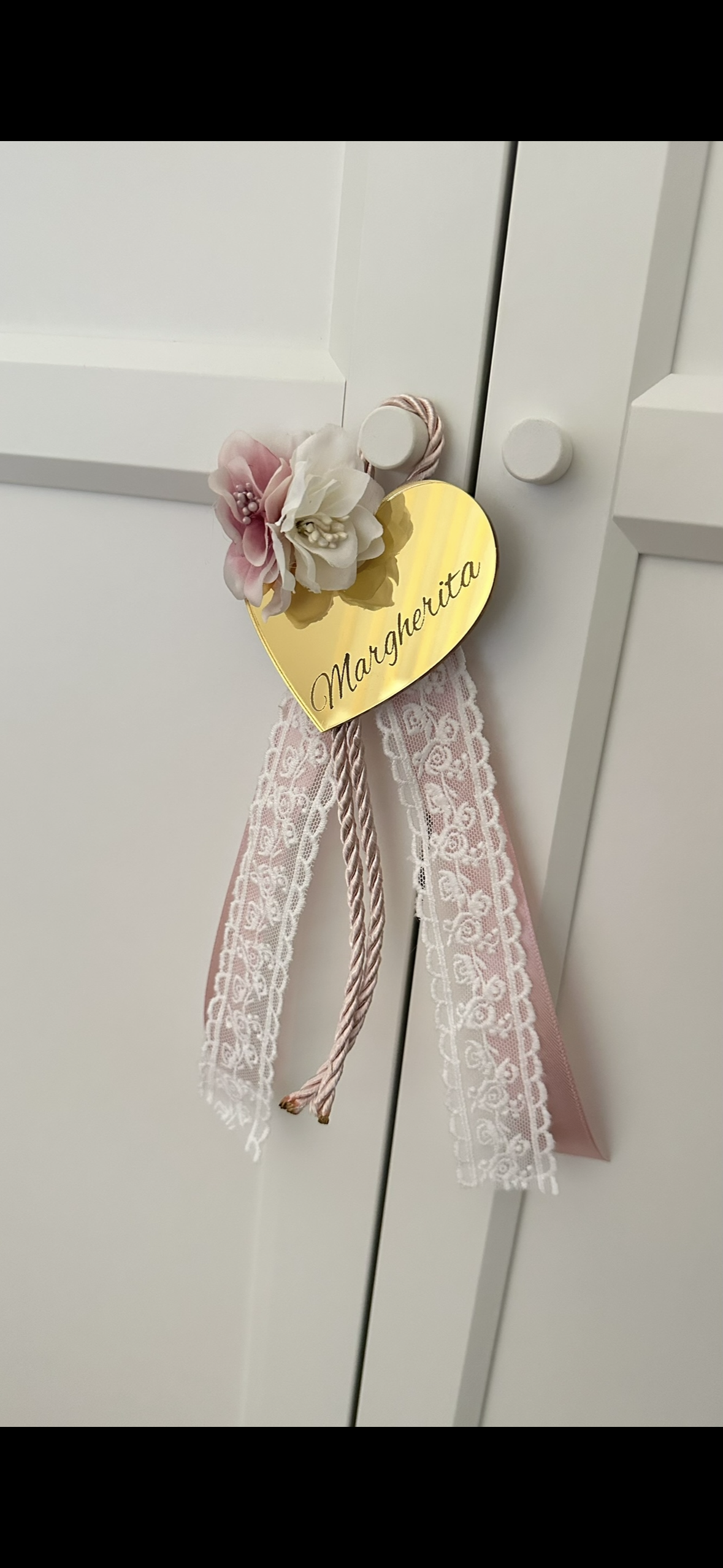 Segnaposto cuore decorato