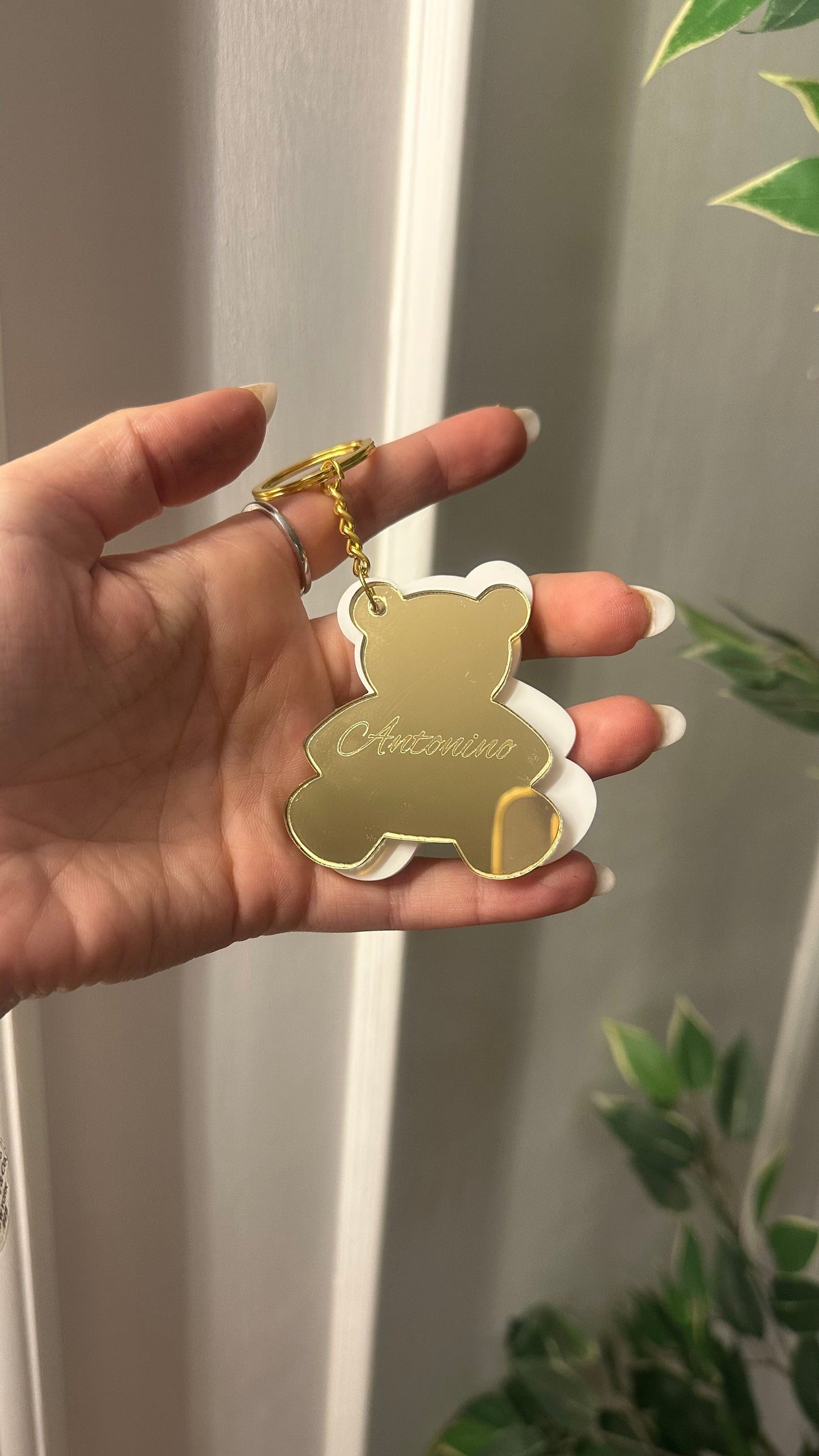 Segnaposto portachiavi doppio plexiglas