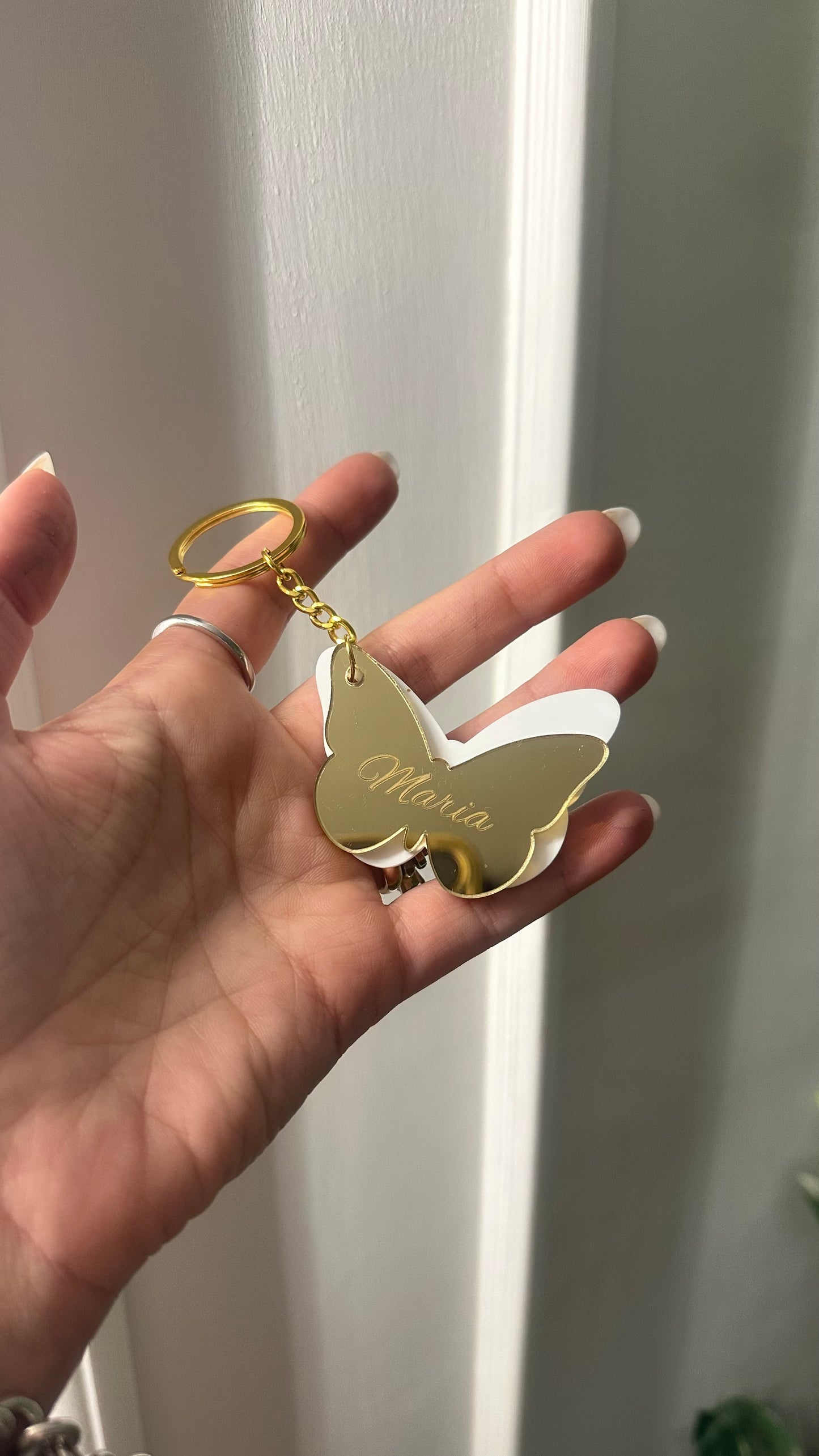 Segnaposto portachiavi doppio plexiglas