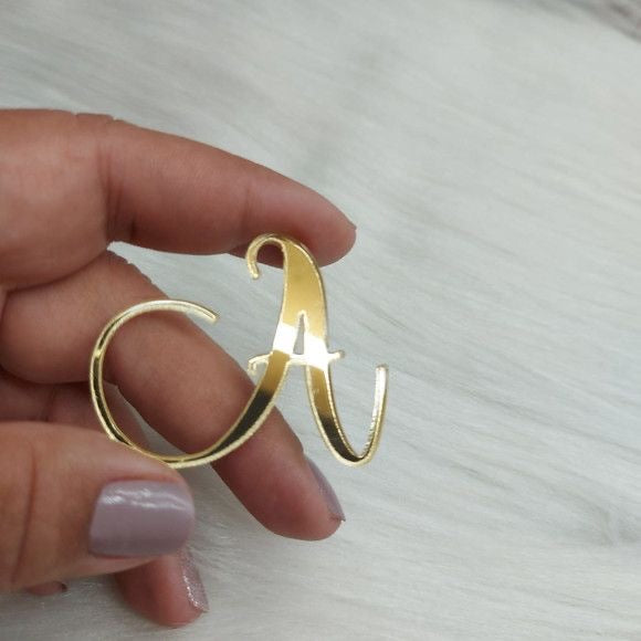 Iniziale in plexiglas decorativa per scatoline e fazzoletti